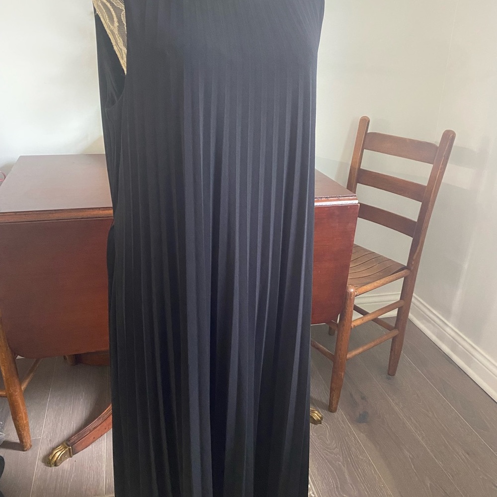 TAHARI NWT black pleated dress size XL - Picture 9 of 14